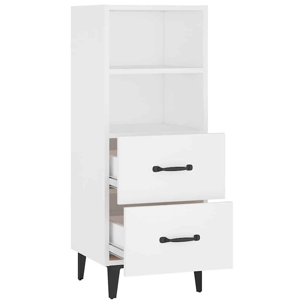 812366 vidaXL Sideboard White 34,5x34x90 cm Engineered Wood