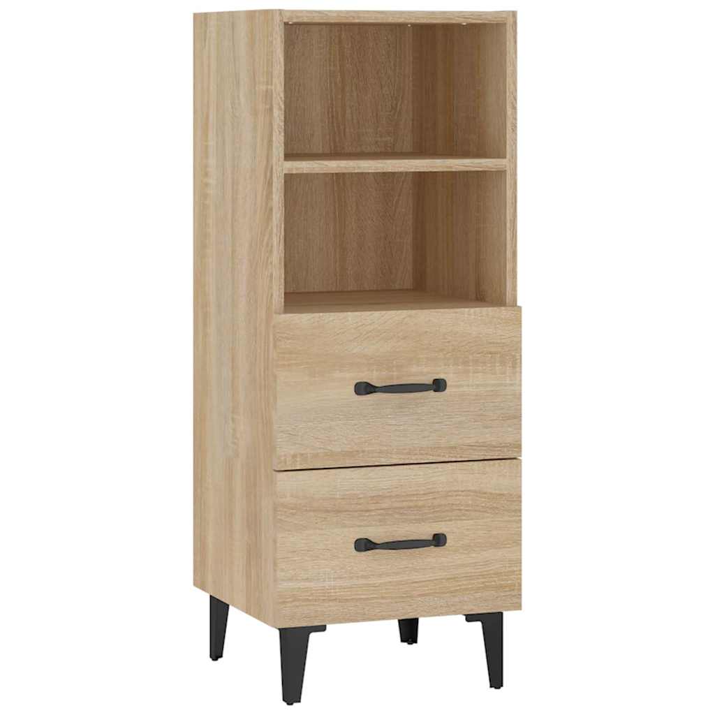 812369 vidaXL Sideboard Sonoma Oak 34,5x34x90 cm Engineered Wood