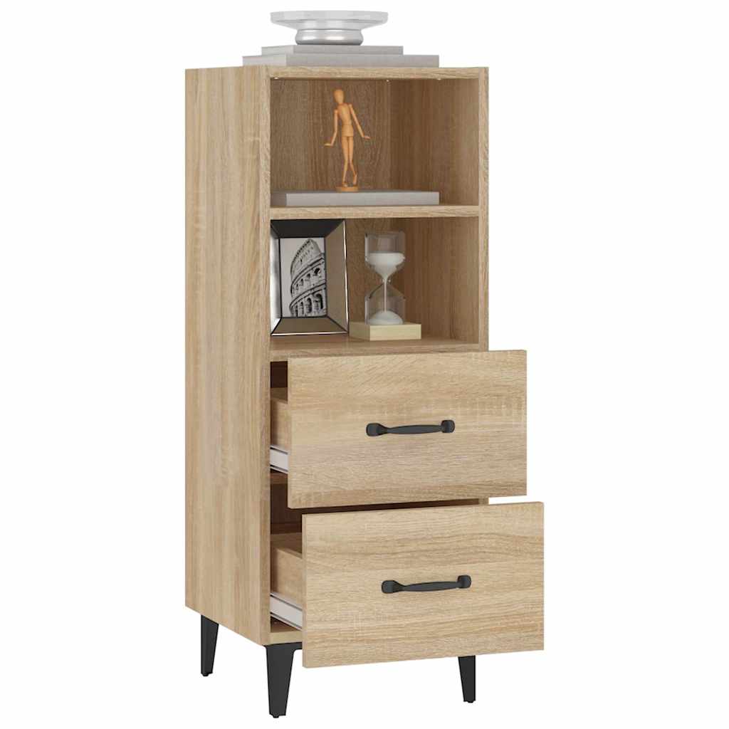 812369 vidaXL Sideboard Sonoma Oak 34,5x34x90 cm Engineered Wood