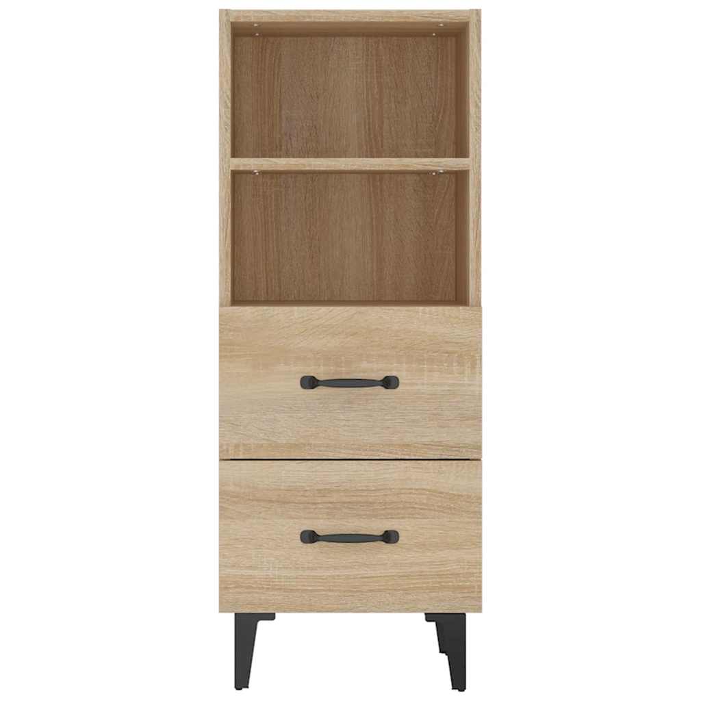 812369 vidaXL Sideboard Sonoma Oak 34,5x34x90 cm Engineered Wood