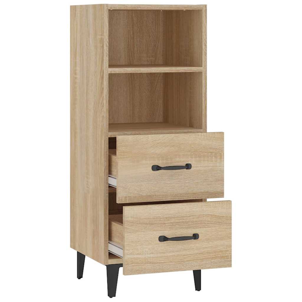 812369 vidaXL Sideboard Sonoma Oak 34,5x34x90 cm Engineered Wood