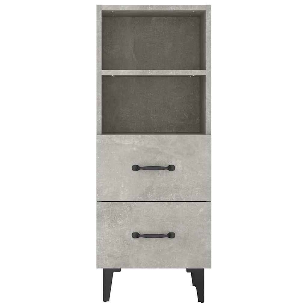 812370 vidaXL Sideboard Concrete Grey 34,5x34x90 cm Engineered Wood
