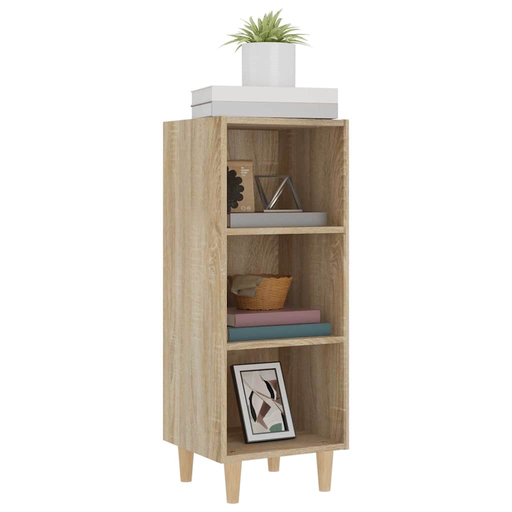 812378 vidaXL Sideboard Sonoma Oak 34,5x32,5x90 cm Engineered Wood