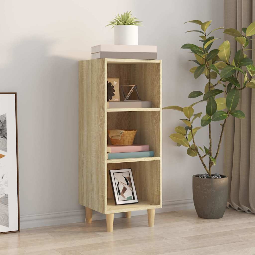 812378 vidaXL Sideboard Sonoma Oak 34,5x32,5x90 cm Engineered Wood