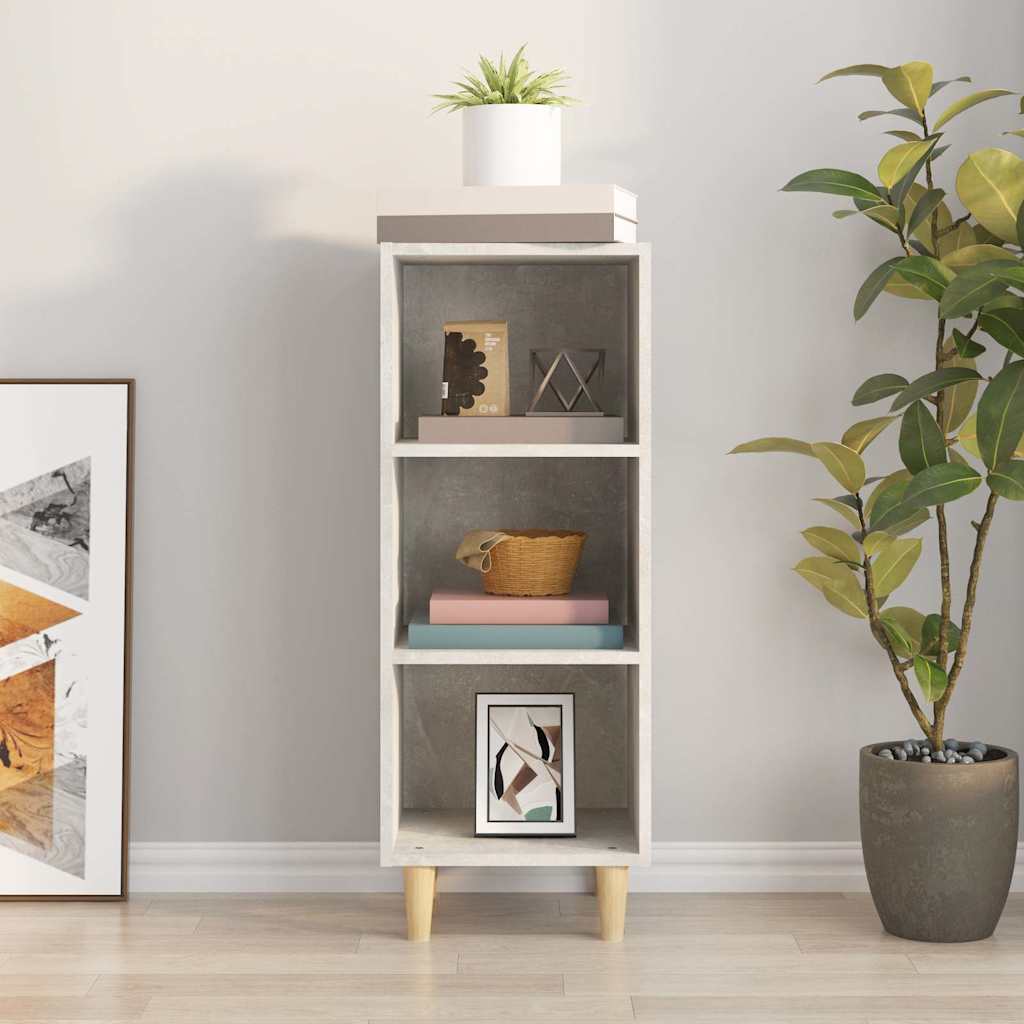 812379 vidaXL Sideboard Concrete Grey 34,5x32,5x90 cm Engineered Wood