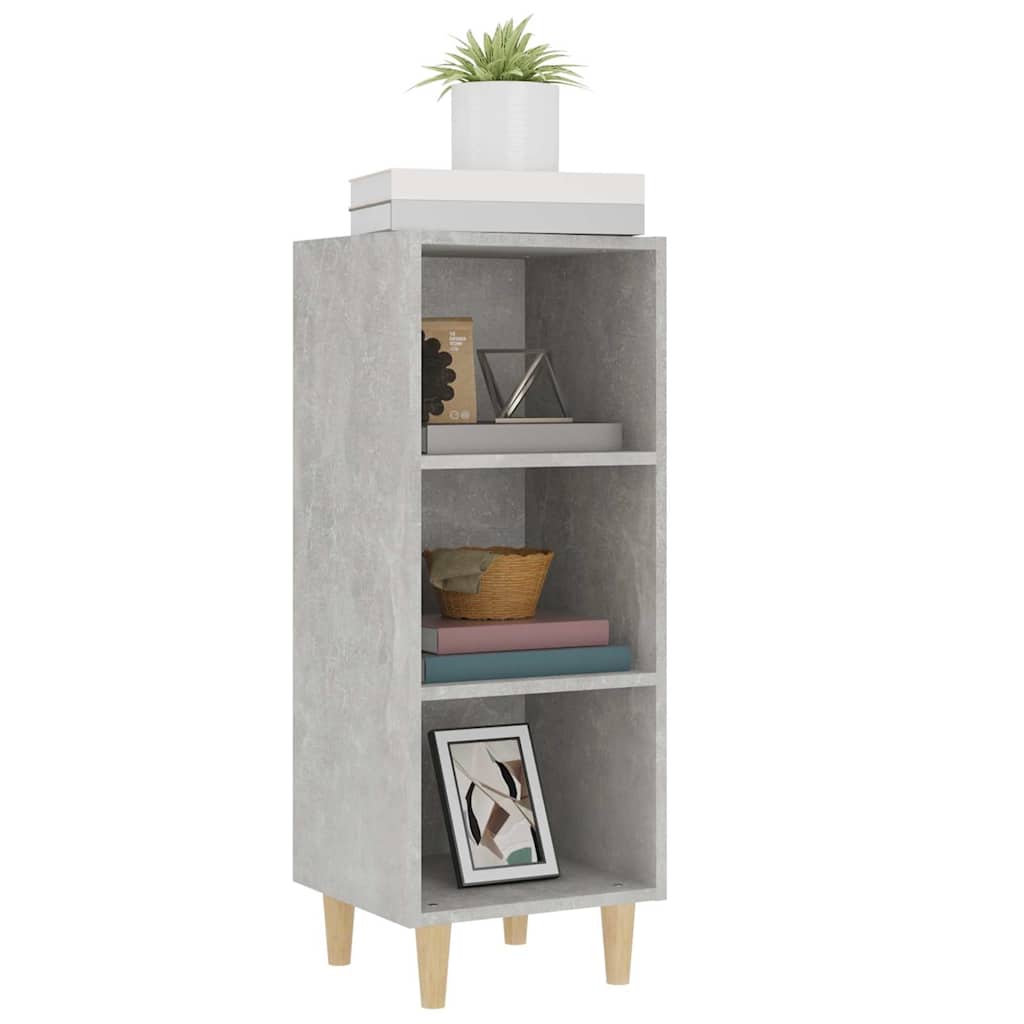812379 vidaXL Sideboard Concrete Grey 34,5x32,5x90 cm Engineered Wood