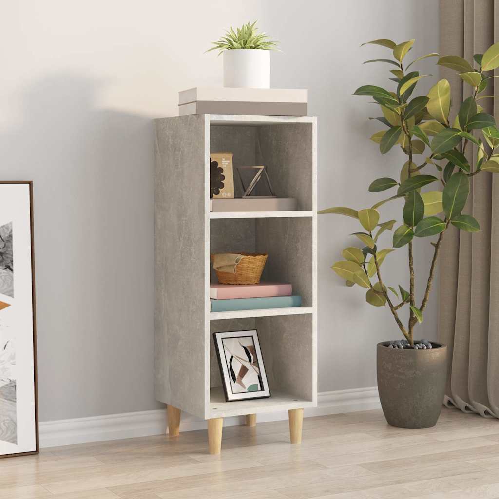 812379 vidaXL Sideboard Concrete Grey 34,5x32,5x90 cm Engineered Wood