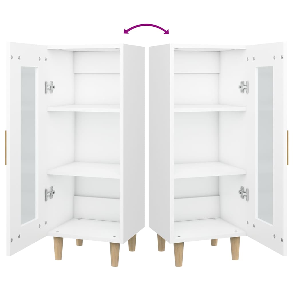 Sideboard White 34,5x34x90 cm Engineered Wood