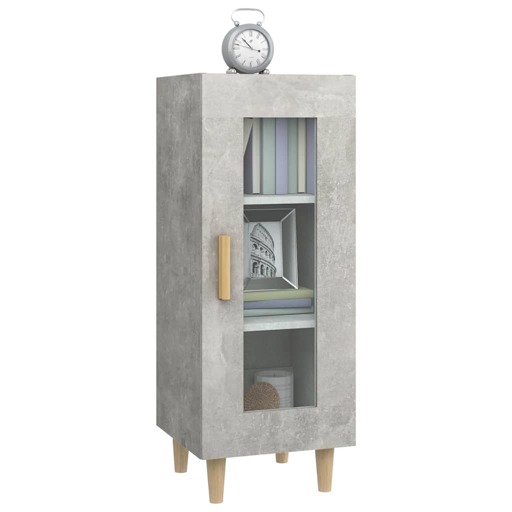 Sideboard Concrete Grey 34,5x34x90 cm Engineered Wood