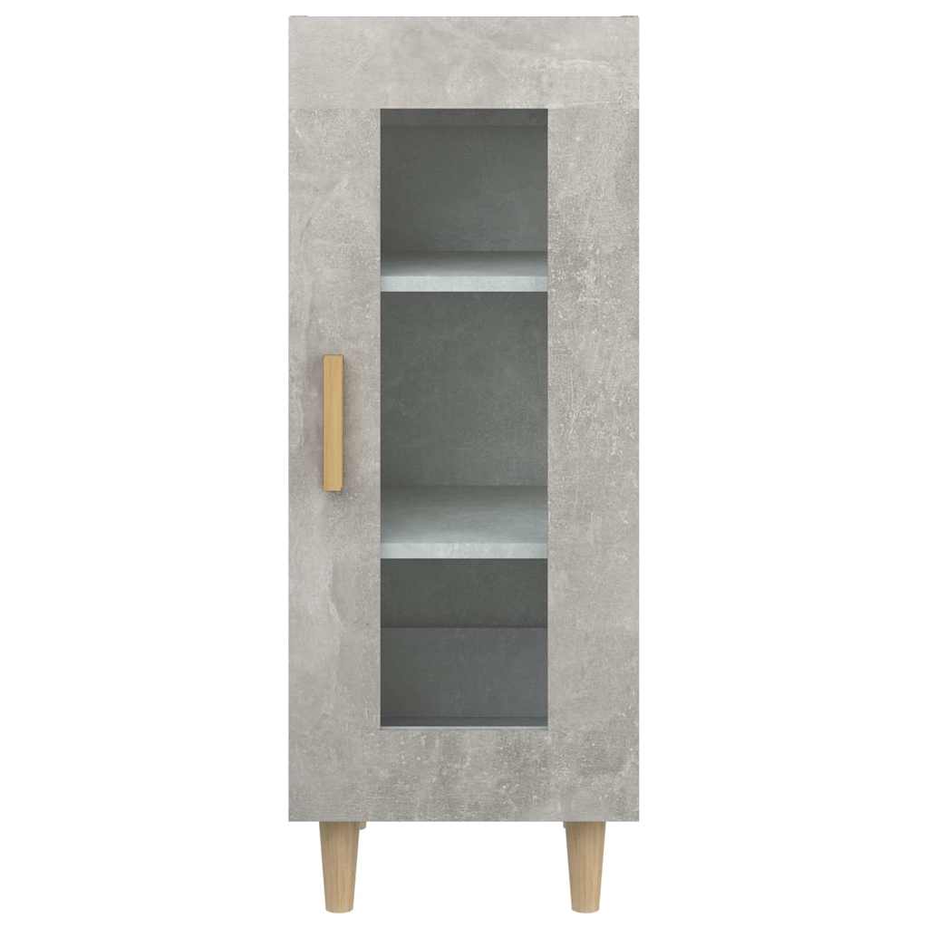 Sideboard Concrete Grey 34,5x34x90 cm Engineered Wood