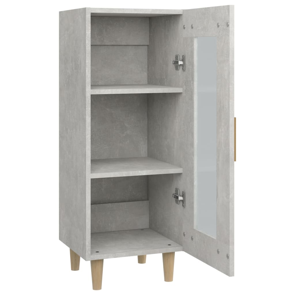 Sideboard Concrete Grey 34.5x34x90 cm Engineered Wood