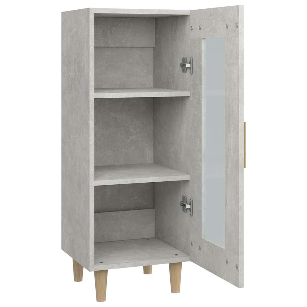 Sideboard Concrete Grey 34,5x34x90 cm Engineered Wood