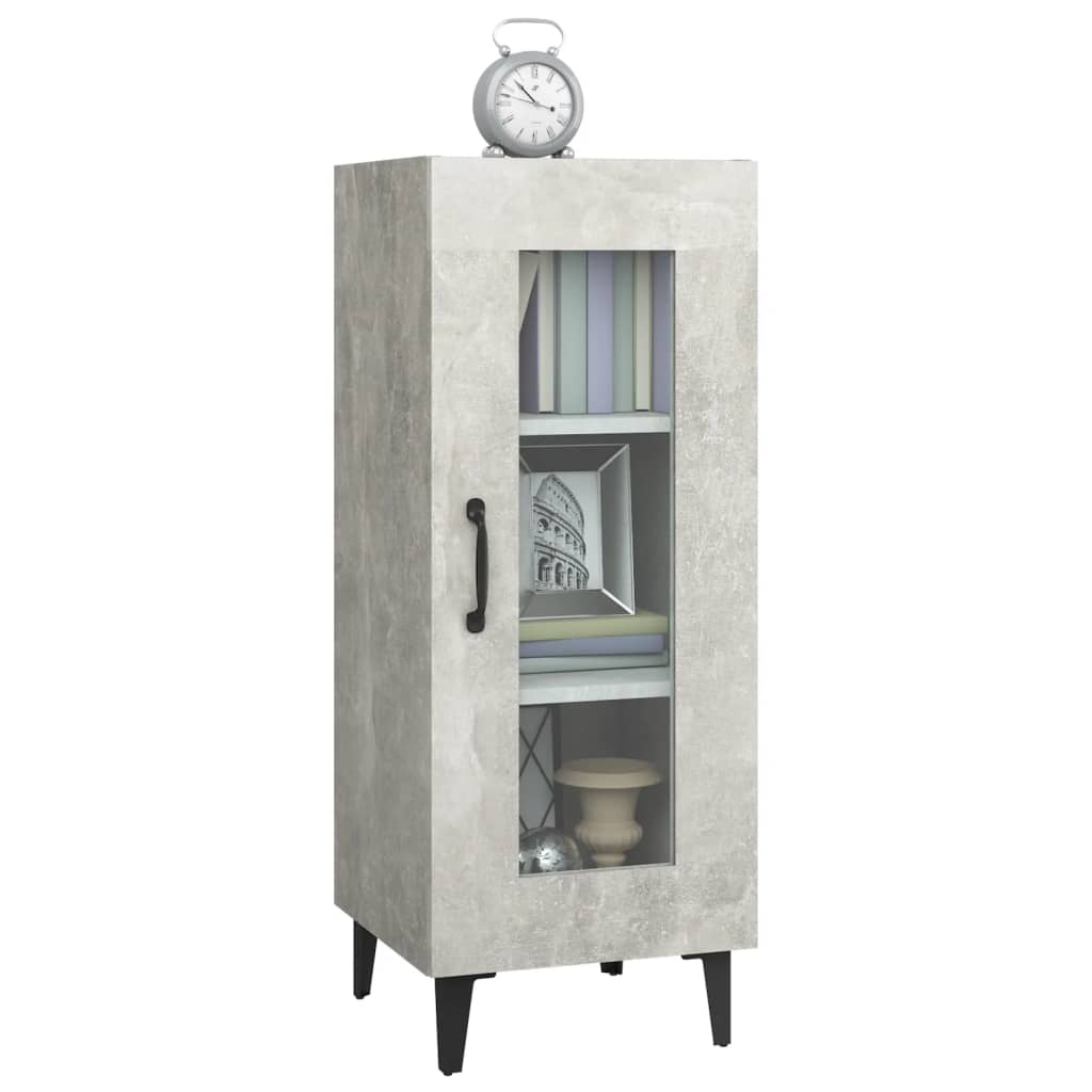 vidaXL Sideboard Concrete Grey 34.5x34x90 cm Engineered Wood