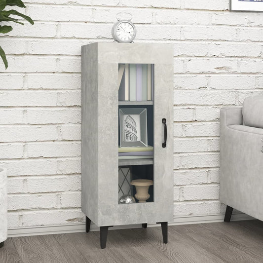 vidaXL Sideboard Concrete Grey 34.5x34x90 cm Engineered Wood