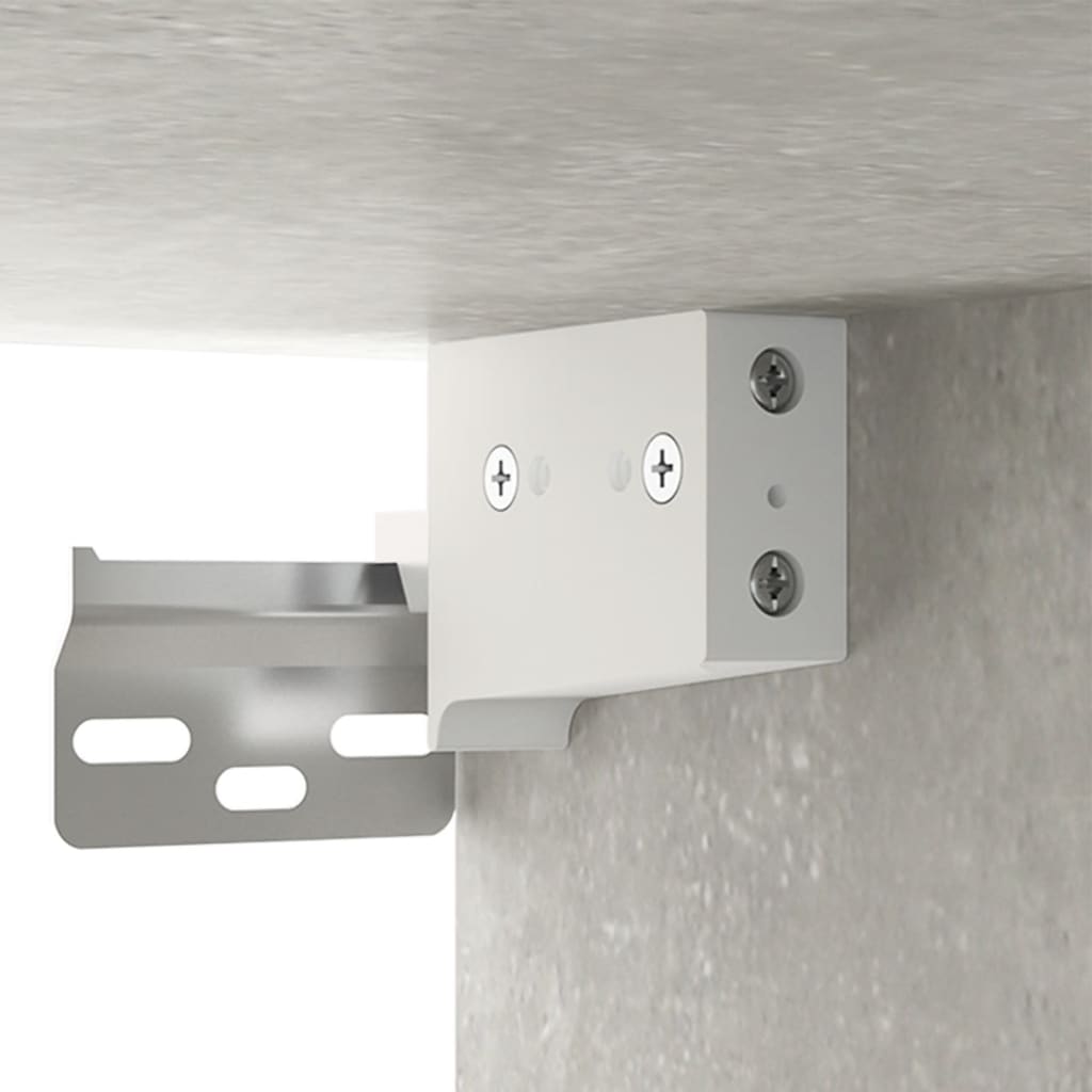 Hanging Cabinet Concrete Grey 35x34x90 cm Engineered Wood