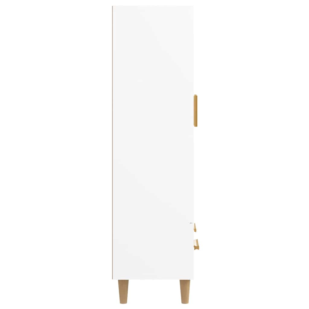 Highboard White 70x31x115 cm Engineered Wood