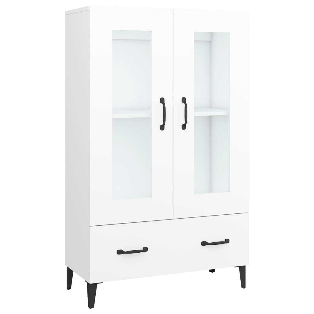 Highboard White 70x31x115 cm Engineered Wood