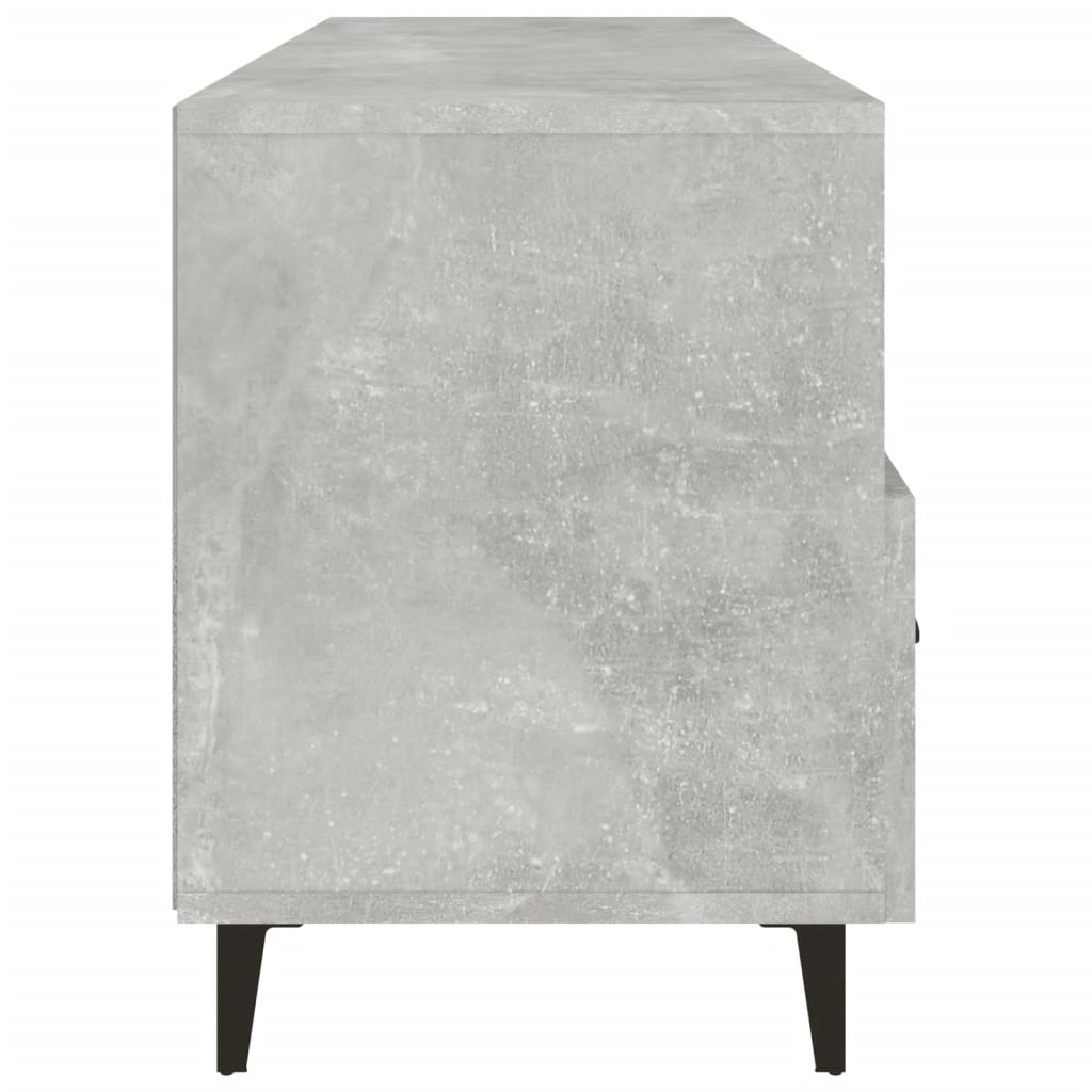 812613 vidaXL TV Cabinet Concrete Grey 102x35x50 cm Engineered Wood