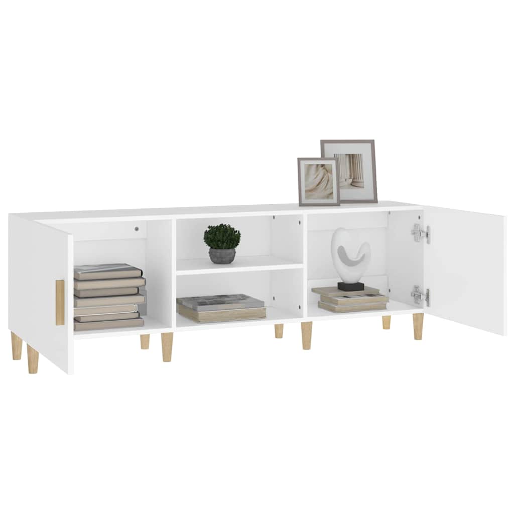 812618 vidaXL TV Cabinet White 150x30x50 cm Engineered Wood