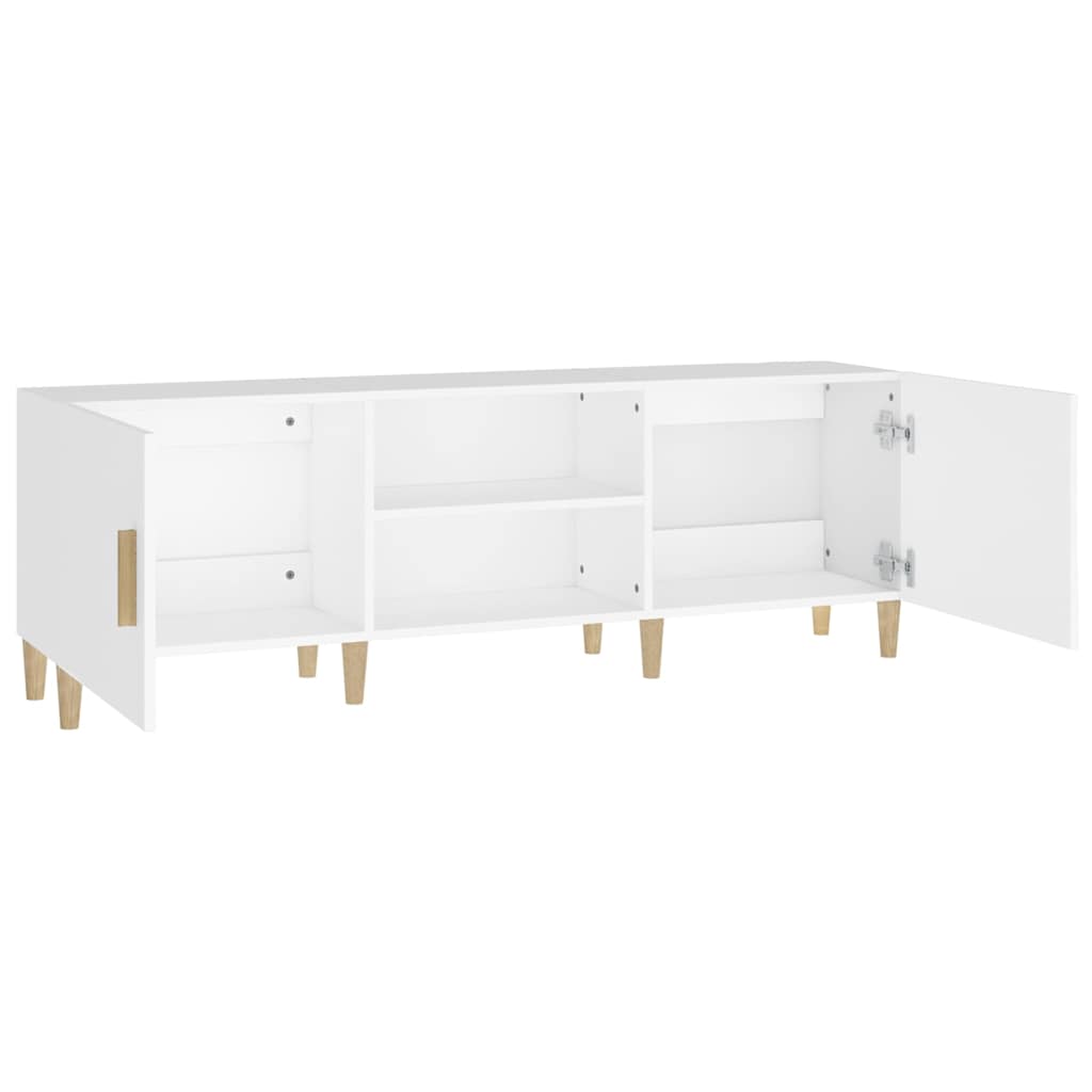 812618 vidaXL TV Cabinet White 150x30x50 cm Engineered Wood
