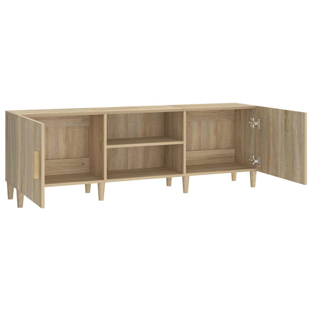 812621 vidaXL TV Cabinet Sonoma Oak 150x30x50 cm Engineered Wood