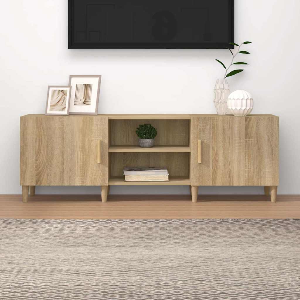 812621 vidaXL TV Cabinet Sonoma Oak 150x30x50 cm Engineered Wood