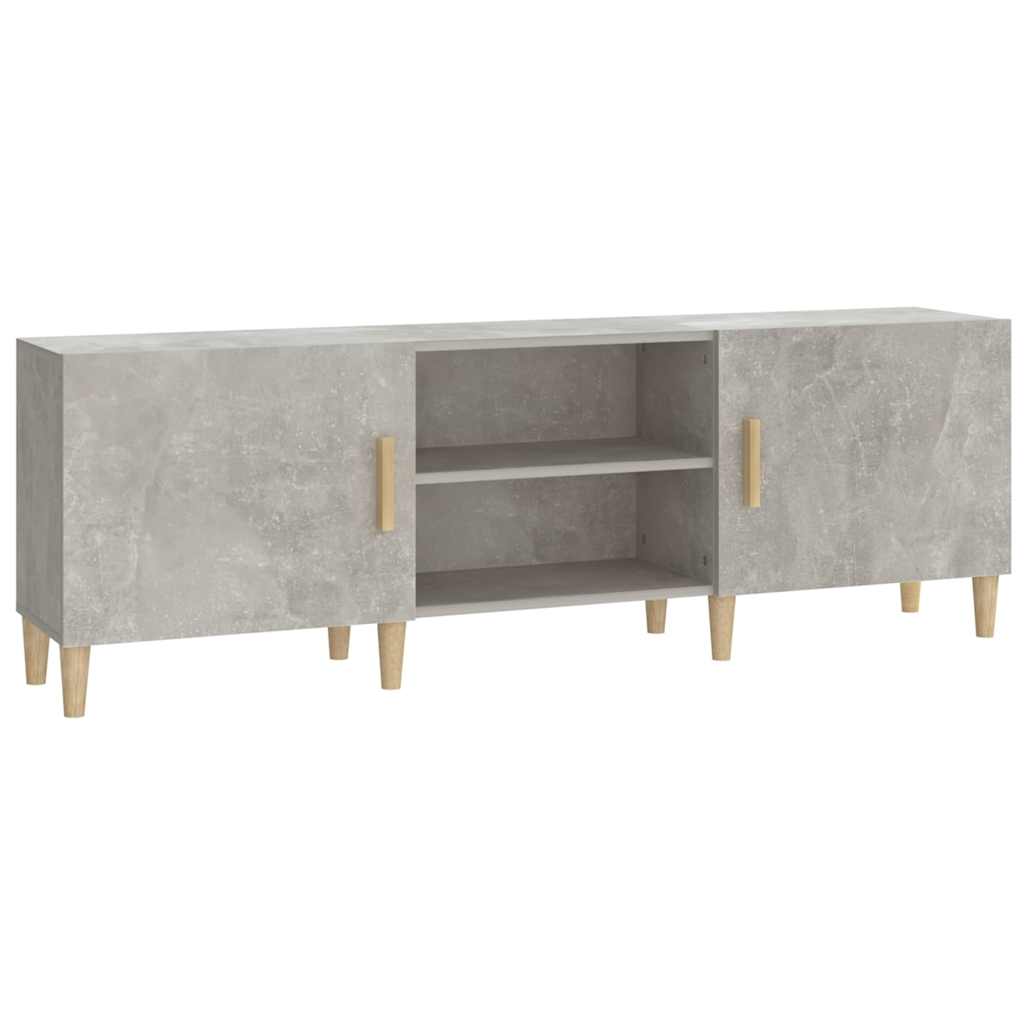 812622 vidaXL TV Cabinet Concrete Grey 150x30x50 cm Engineered Wood