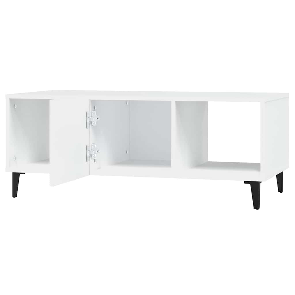 Coffee Table White 102x50x40 cm Engineered Wood