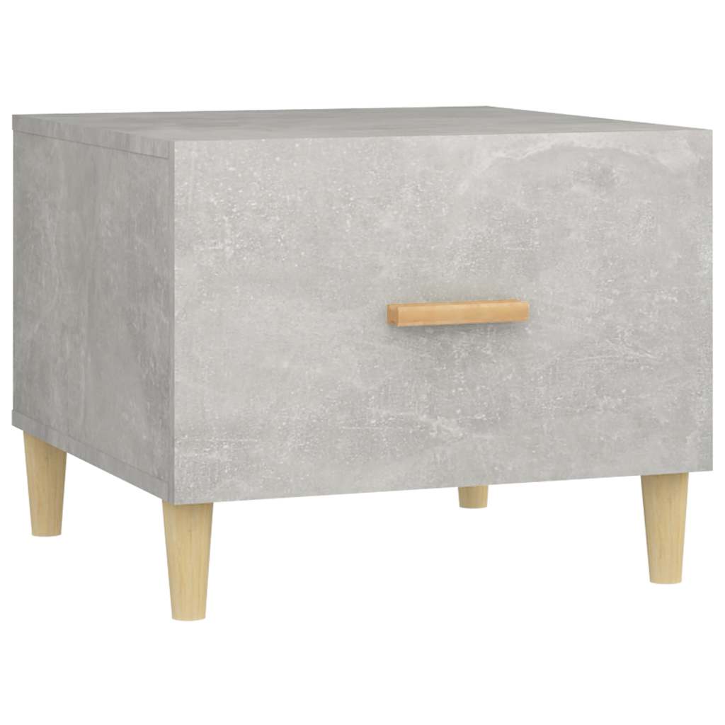 812716 vidaXL Coffee Table Concrete Grey 50x50x40 cm Engineered Wood