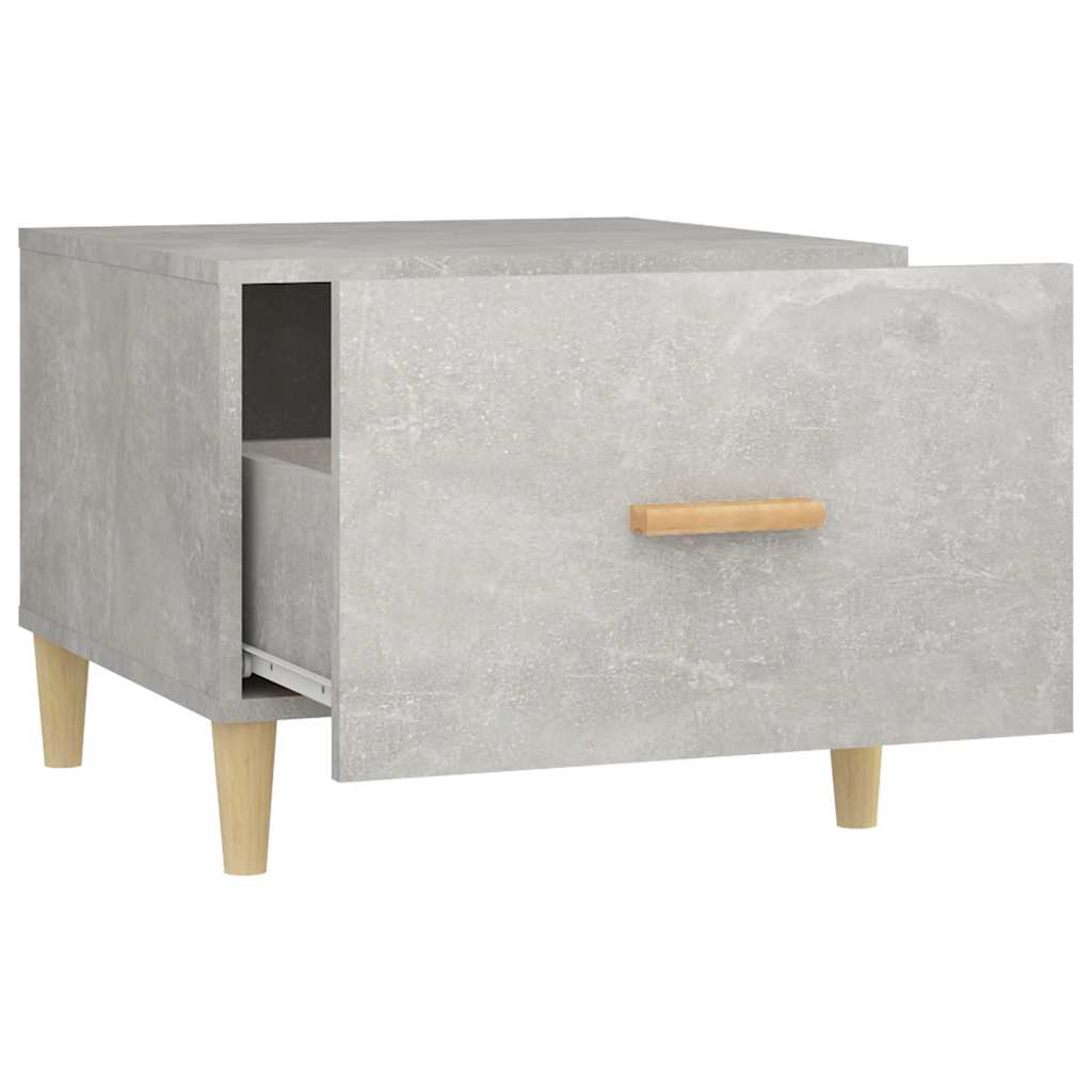 812716 vidaXL Coffee Table Concrete Grey 50x50x40 cm Engineered Wood