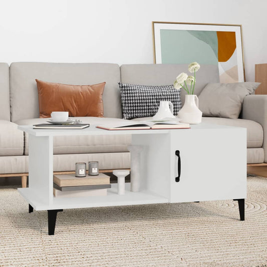 vidaXL Coffee Table White 90x50x40 cm Engineered Wood