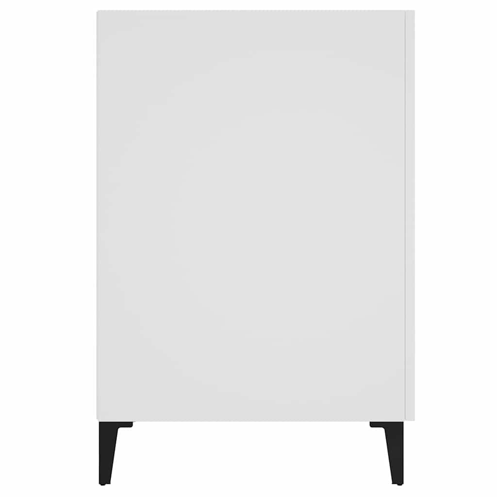 812771 vidaXL Desk White 140x50x75 cm Engineered Wood
