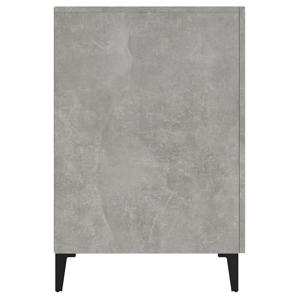 812775 vidaXL Desk Concrete Grey 140x50x75 cm Engineered Wood