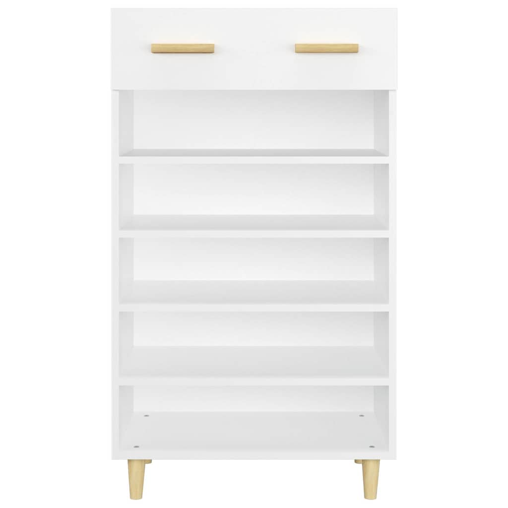 812780 vidaXL Shoe Cabinet White 60x35x105 cm Engineered Wood
