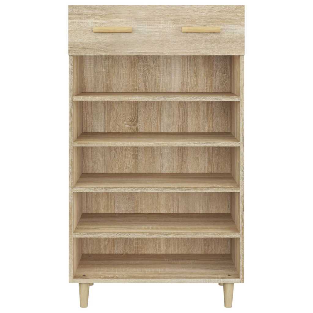812783 vidaXL Shoe Cabinet Sonoma Oak 60x35x105 cm Engineered Wood