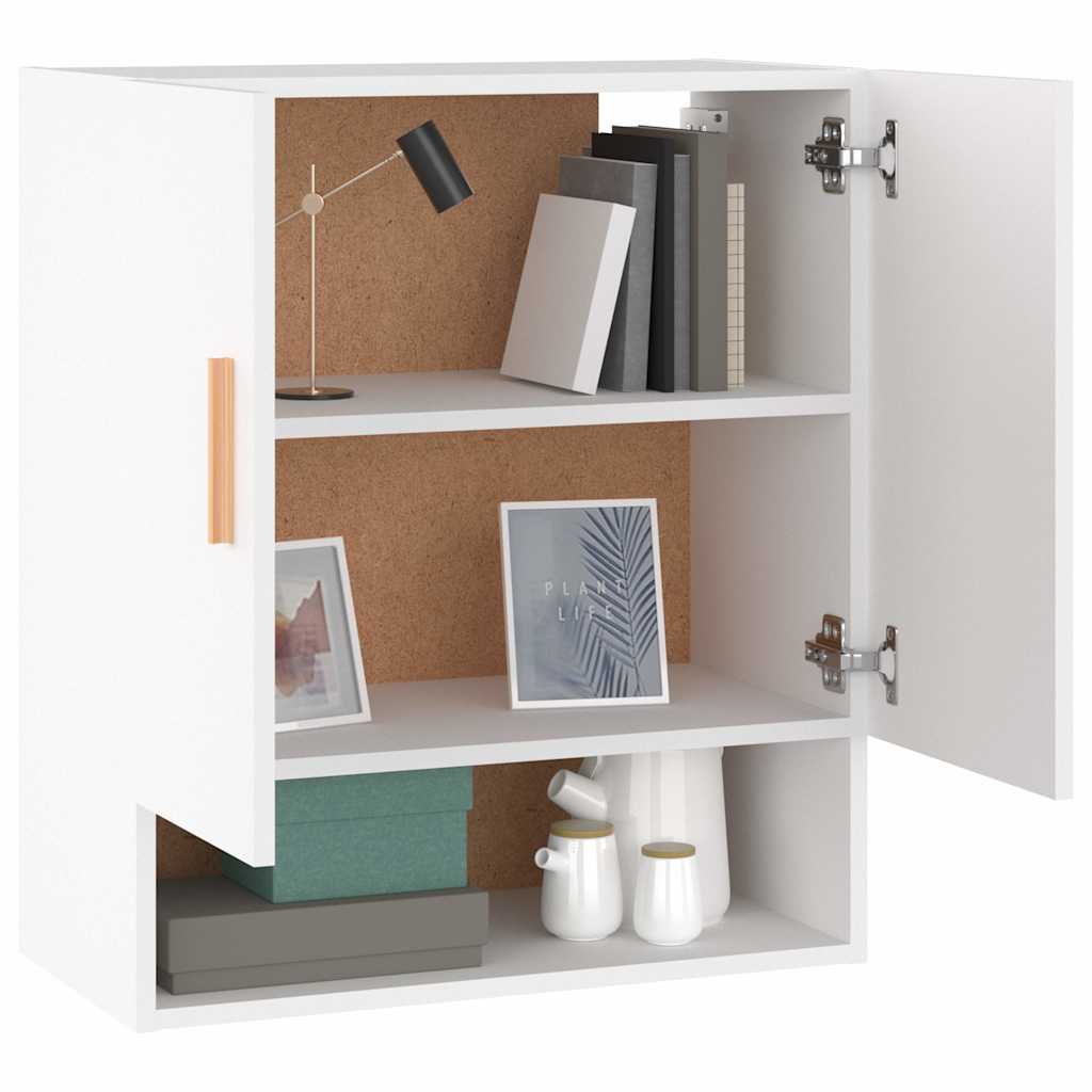 812870 vidaXL Wall Cabinet White 60x31x70 cm Engineered Wood