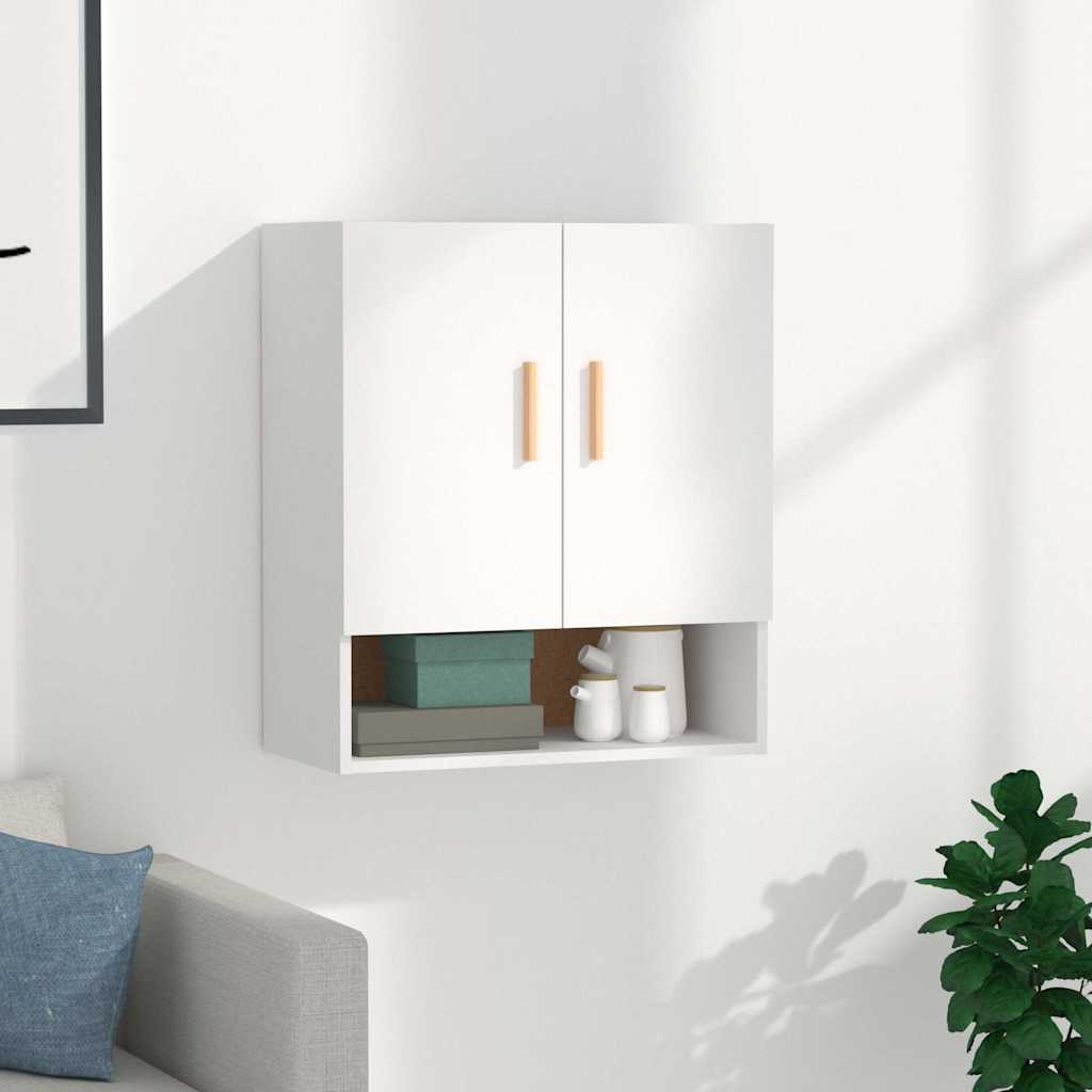 812870 vidaXL Wall Cabinet White 60x31x70 cm Engineered Wood