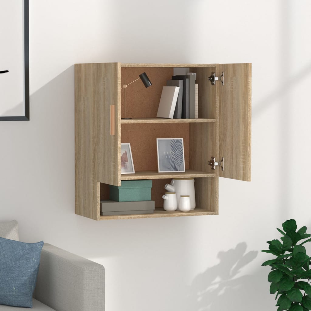 Wall Cabinet Sonoma Oak 60x31x70 cm Engineered Wood