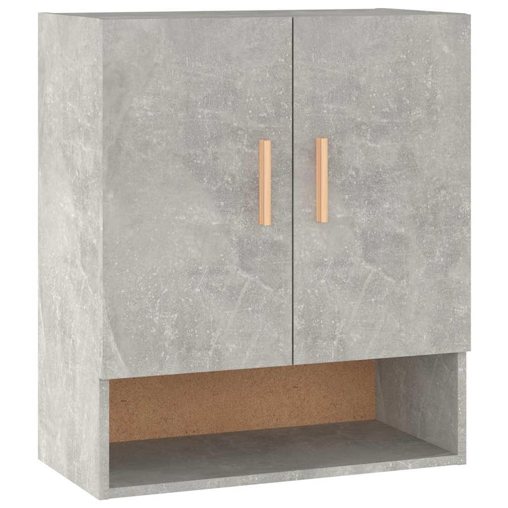 812874 vidaXL Wall Cabinet Concrete Grey 60x31x70 cm Engineered Wood