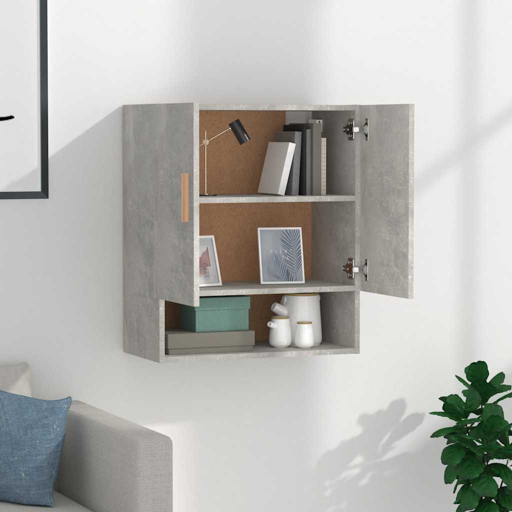 Wall Cabinet Concrete Grey 60x31x70 cm Engineered Wood