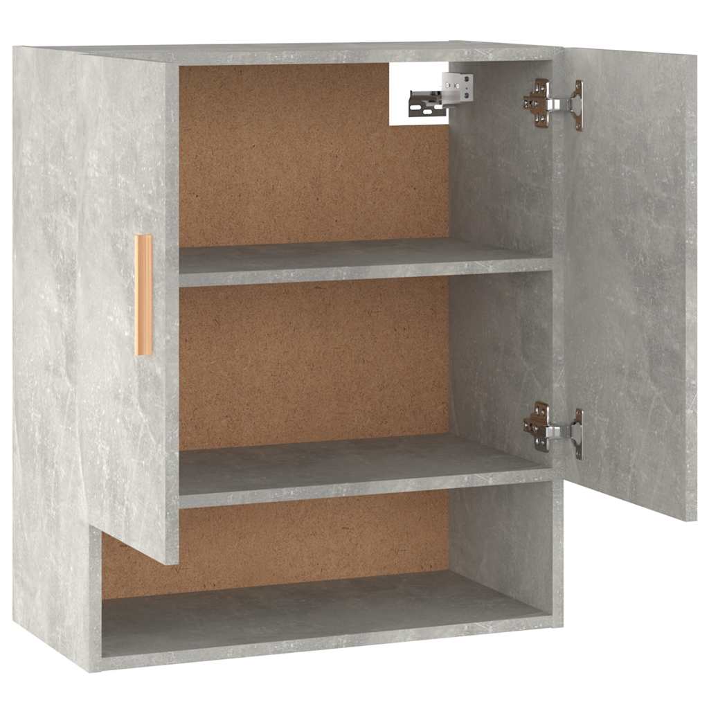812874 vidaXL Wall Cabinet Concrete Grey 60x31x70 cm Engineered Wood