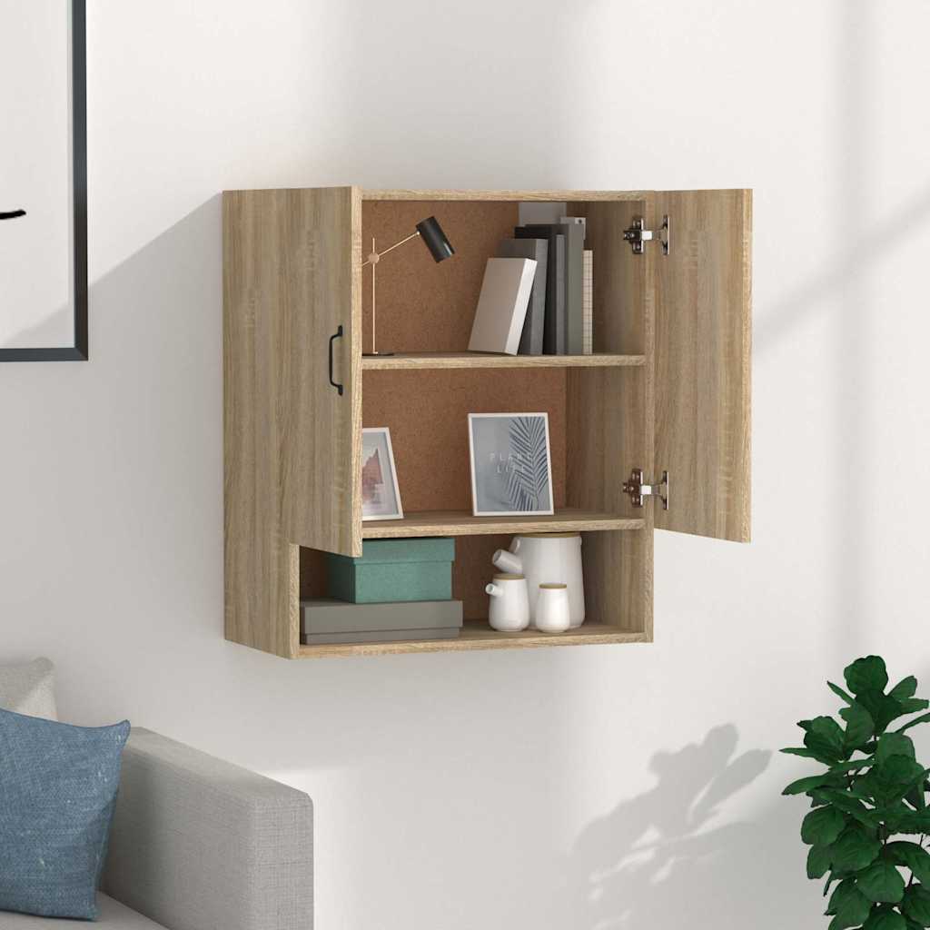 812882 vidaXL Wall Cabinet Sonoma Oak 60x31x70 cm Engineered Wood