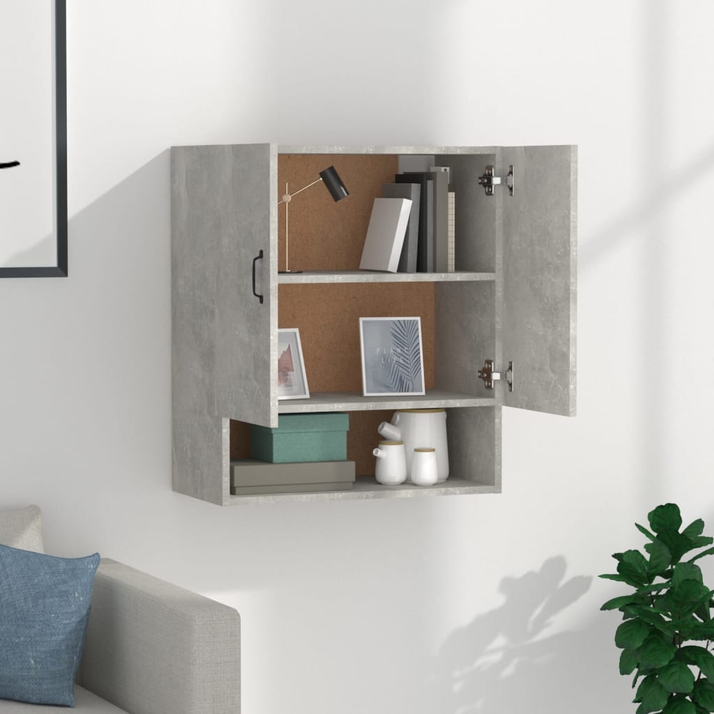 Wall Cabinet Concrete Grey 60x31x70 cm Engineered Wood