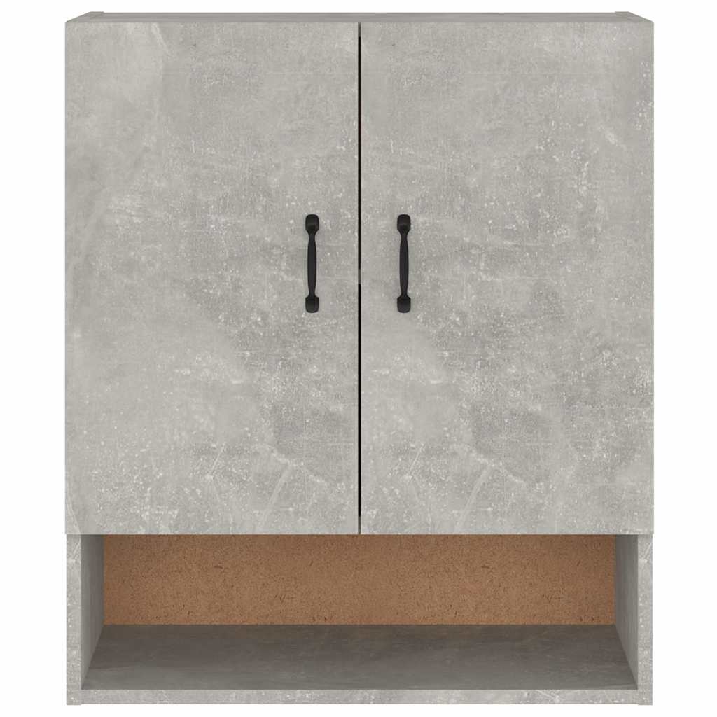 812883 vidaXL Wall Cabinet Concrete Grey 60x31x70 cm Engineered Wood