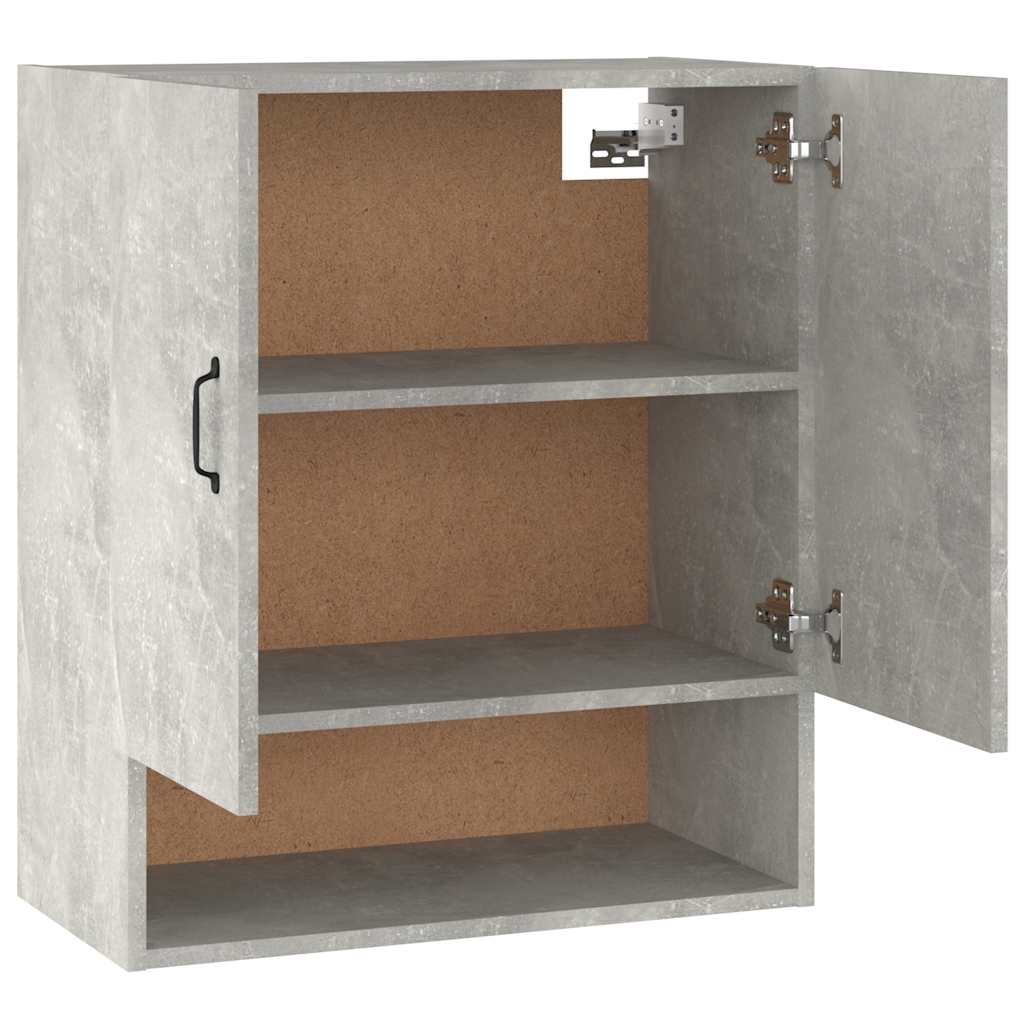 812883 vidaXL Wall Cabinet Concrete Grey 60x31x70 cm Engineered Wood