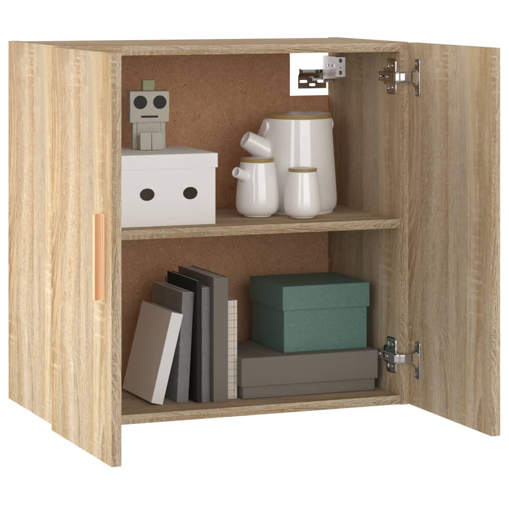 vidaXL Wall Cabinet Sonoma Oak 60x30x60 cm Engineered Wood