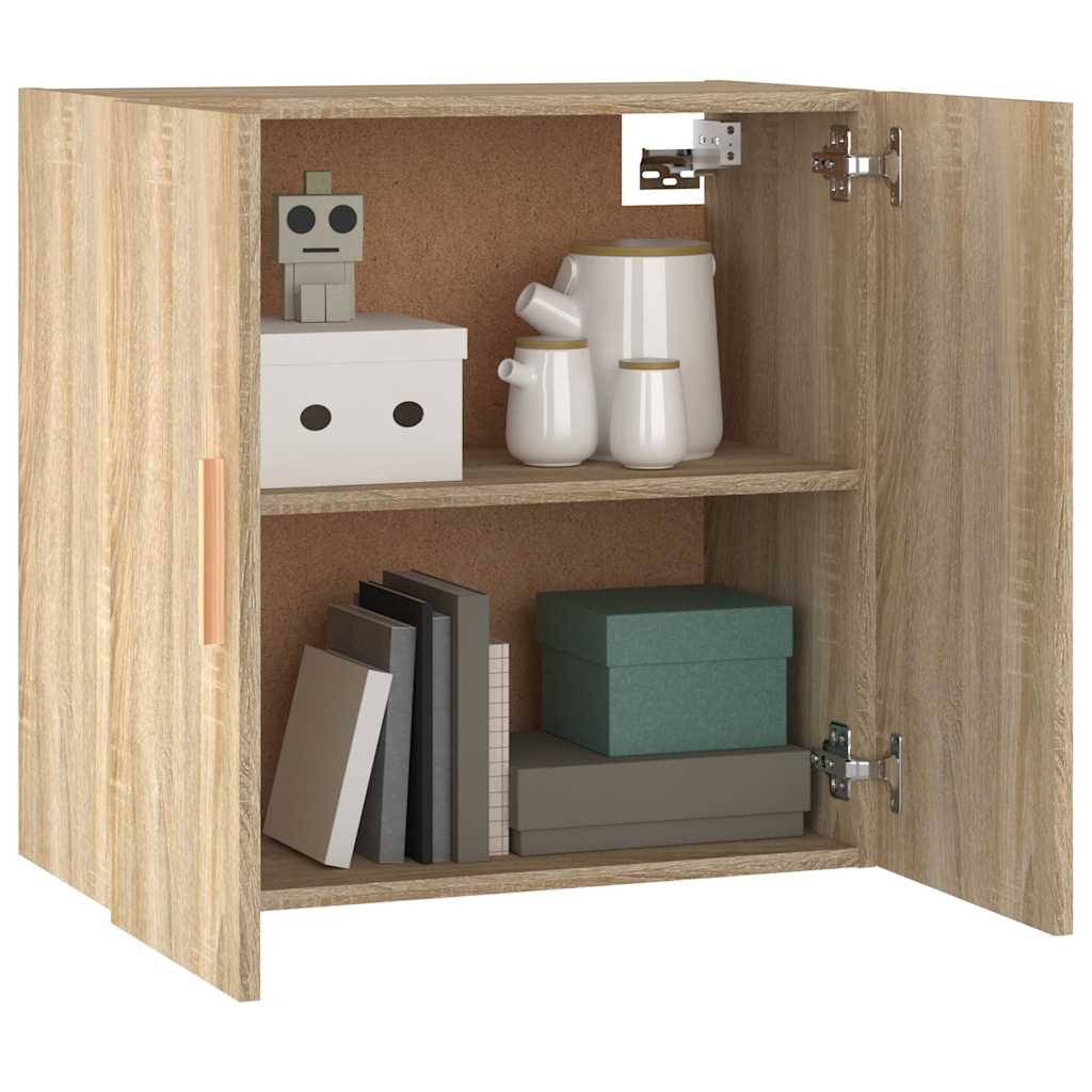 812891 vidaXL Wall Cabinet Sonoma Oak 60x30x60 cm Engineered Wood
