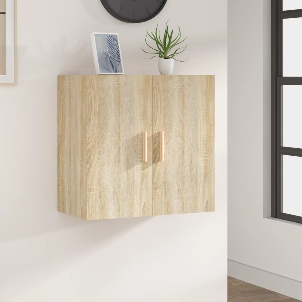 vidaXL Wall Cabinet Sonoma Oak 60x30x60 cm Engineered Wood