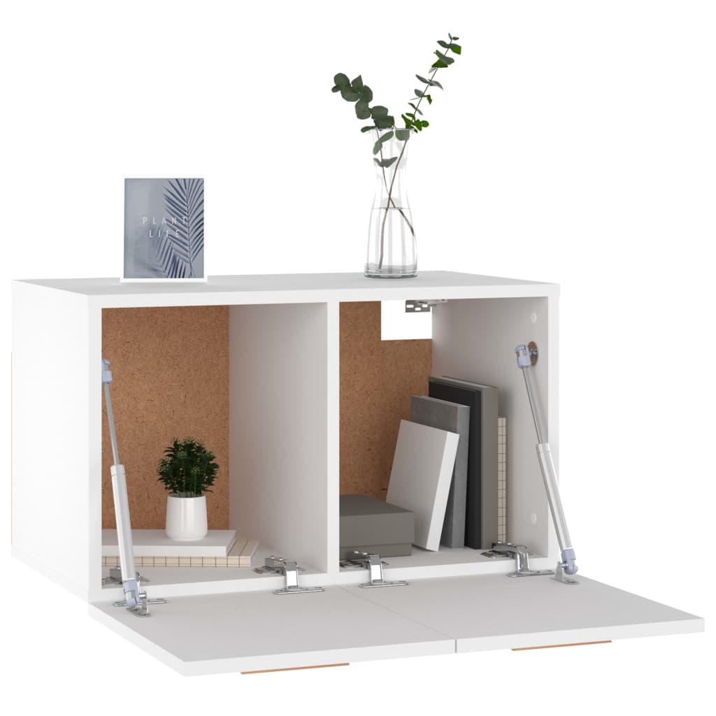 Wall Cabinet White 60x36.5x35 cm Engineered Wood