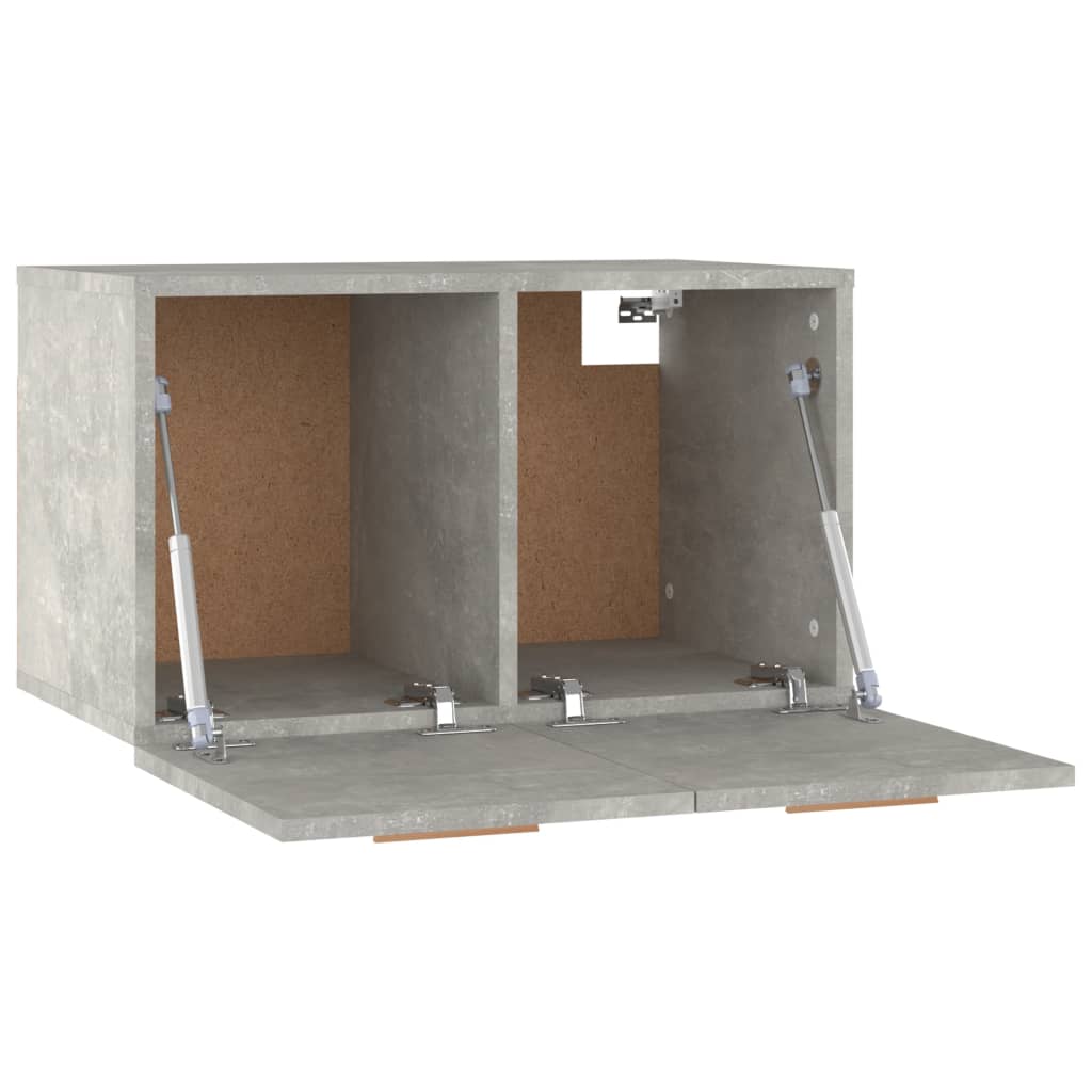 Wall Cabinet Concrete Grey 60x36.5x35 cm Engineered Wood